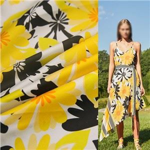 Tissu en soie imprimé