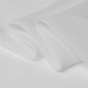 Tissu de mariée en tissu Georgette de soie