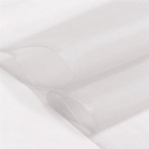 Organza de soie blanc